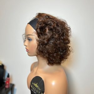 Bouncy headband wig (Brown)